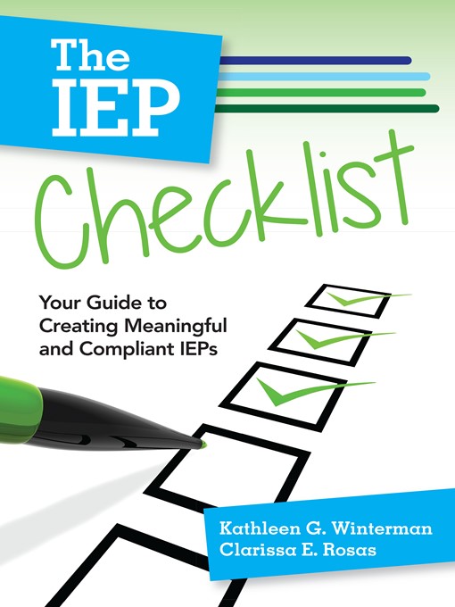 Title details for The IEP Checklist by Kathleen G. Winterman - Available